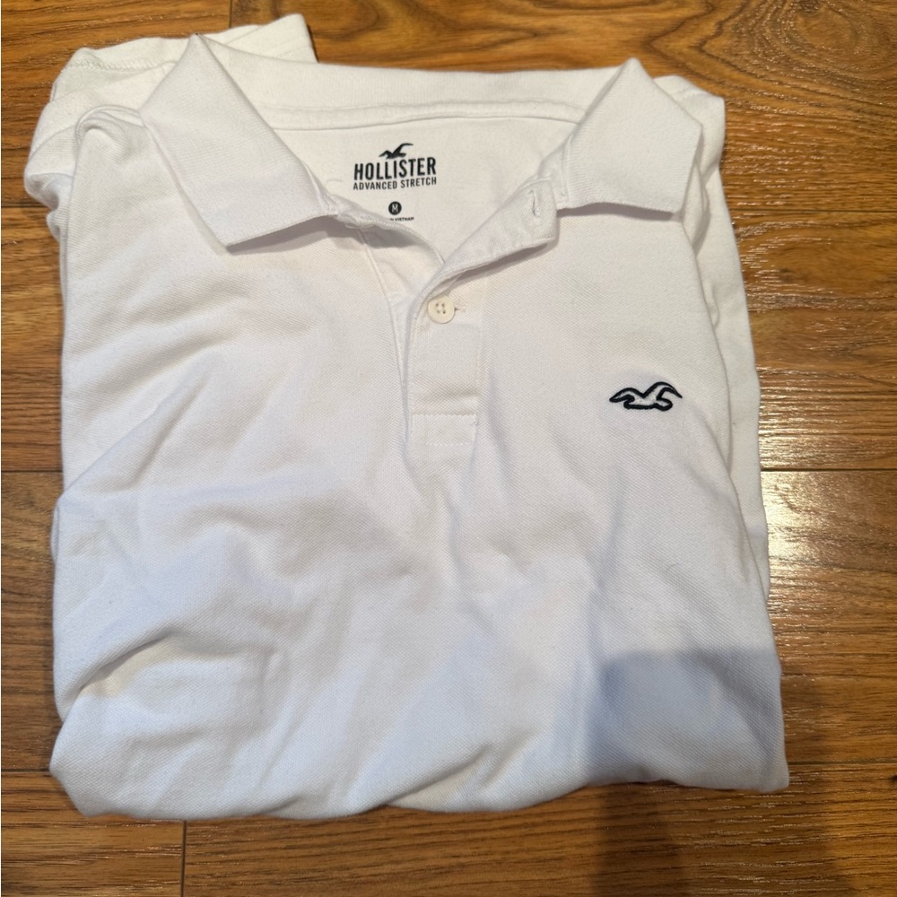 Hollister Men's Classic White Polo